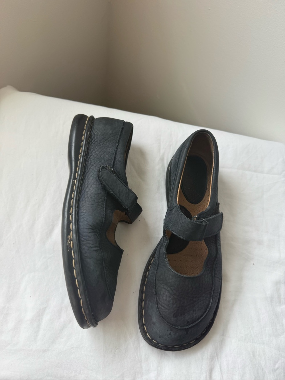 Born Black Leather Mary Jane Comfort Shoes Women’s 7.5